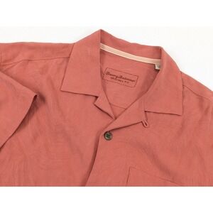 Tommy Bahama Shirt Mens Small Silk Floral Hawaiian Vacation Camp Relax Island